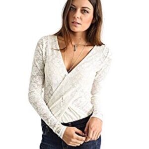 Intimately Free People Sneaky Long Sleeve Lace Bodysuit
